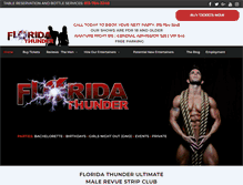 Tablet Screenshot of floridathunder.com